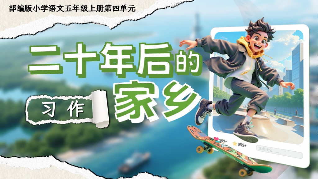 五上第四单元习作《二十年后的家乡》