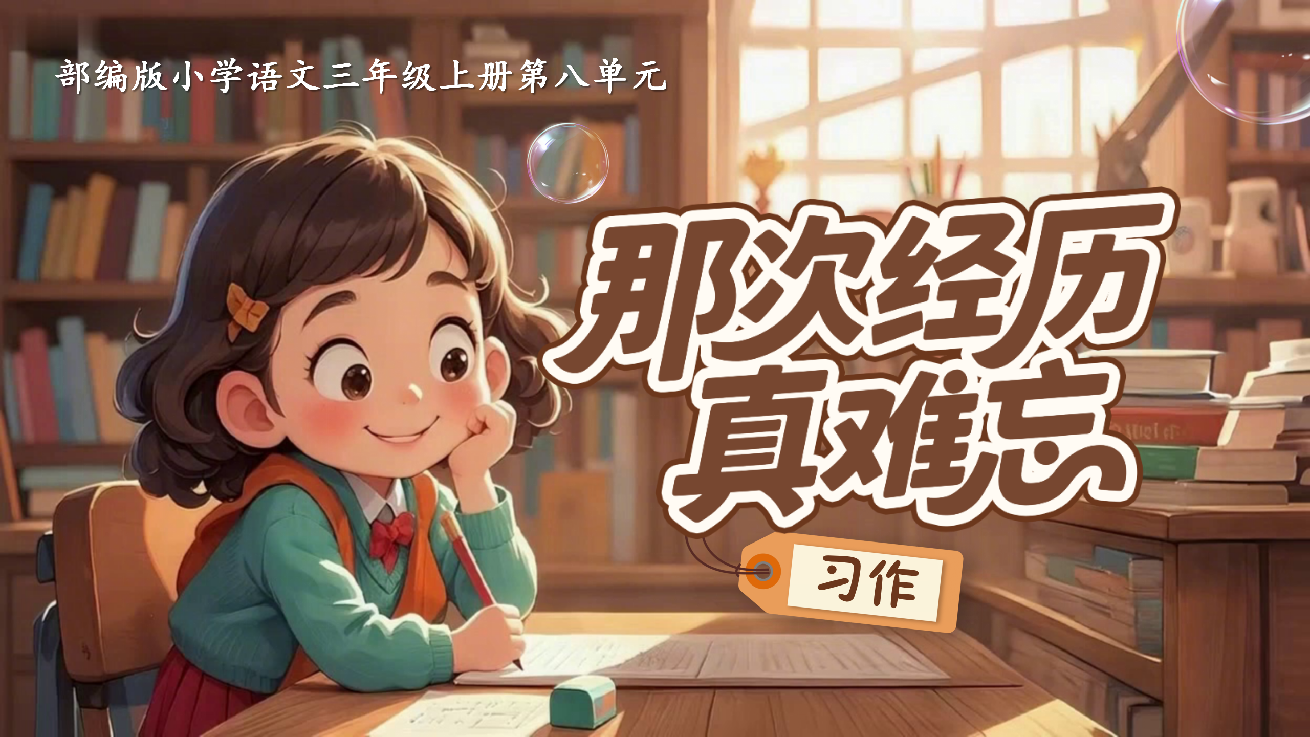 三上第八单元习作《那次经历真难忘》