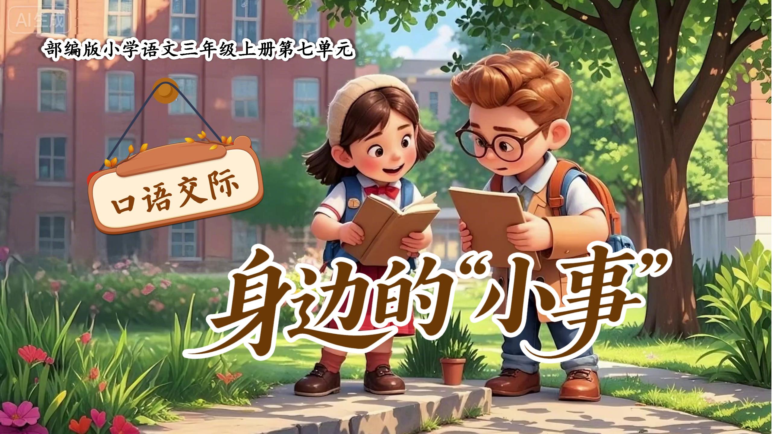 三上第七单元口语交际《身边的“小事”》