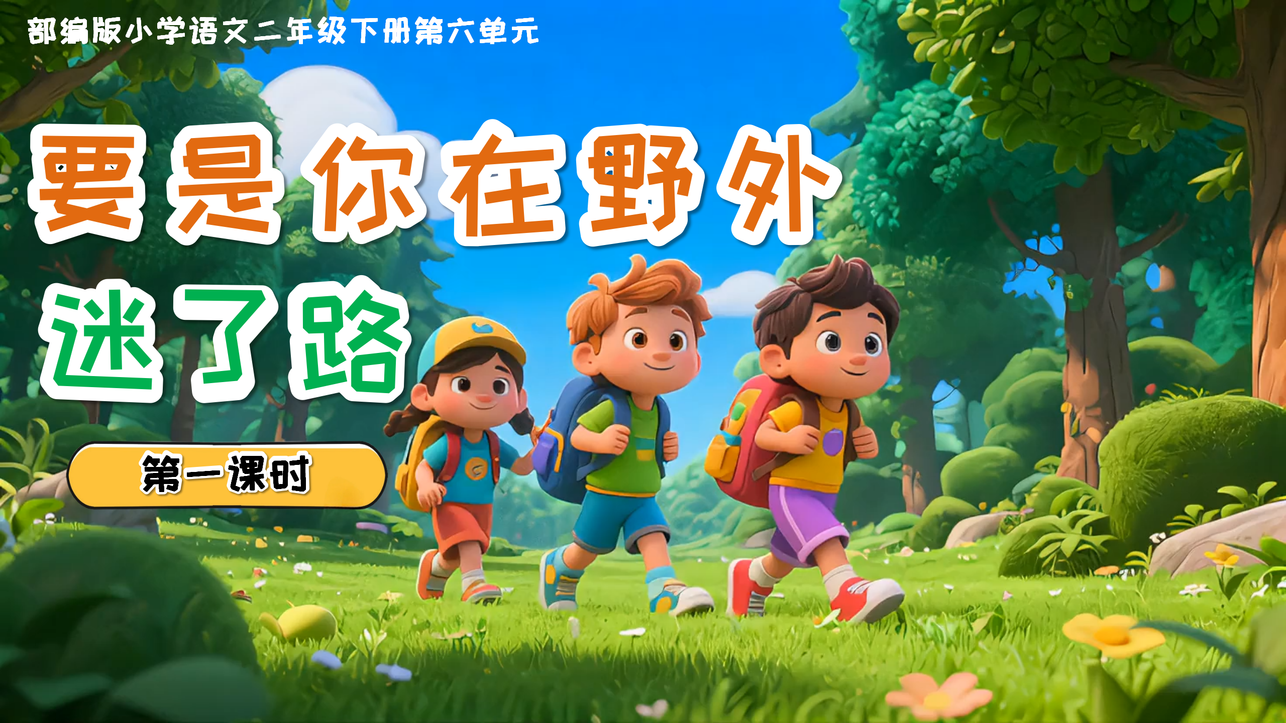 二下第六单元第十七课《要是你在野外迷了路》