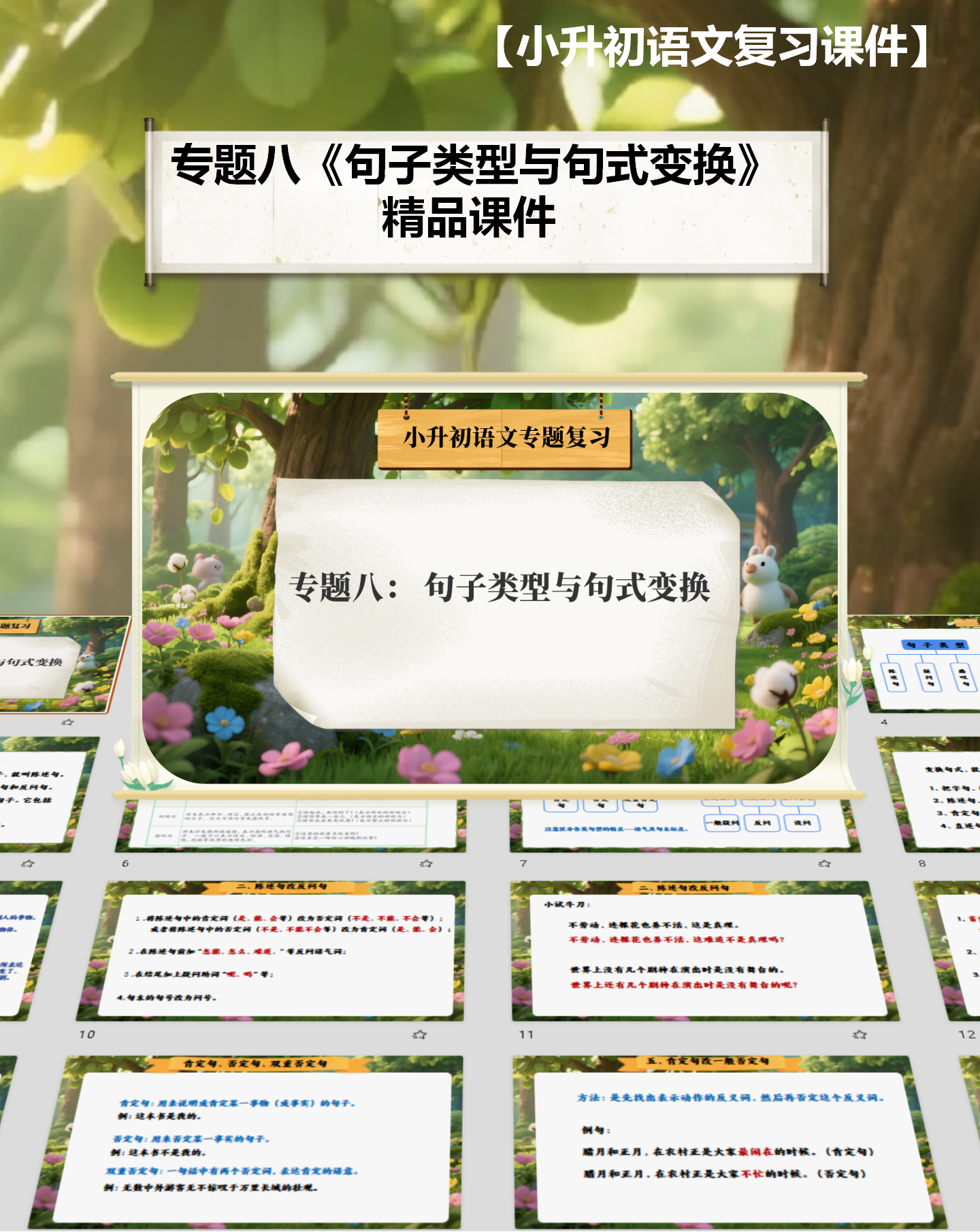【2025年小升初复习专题】专题八《句子类型与句式的变换》