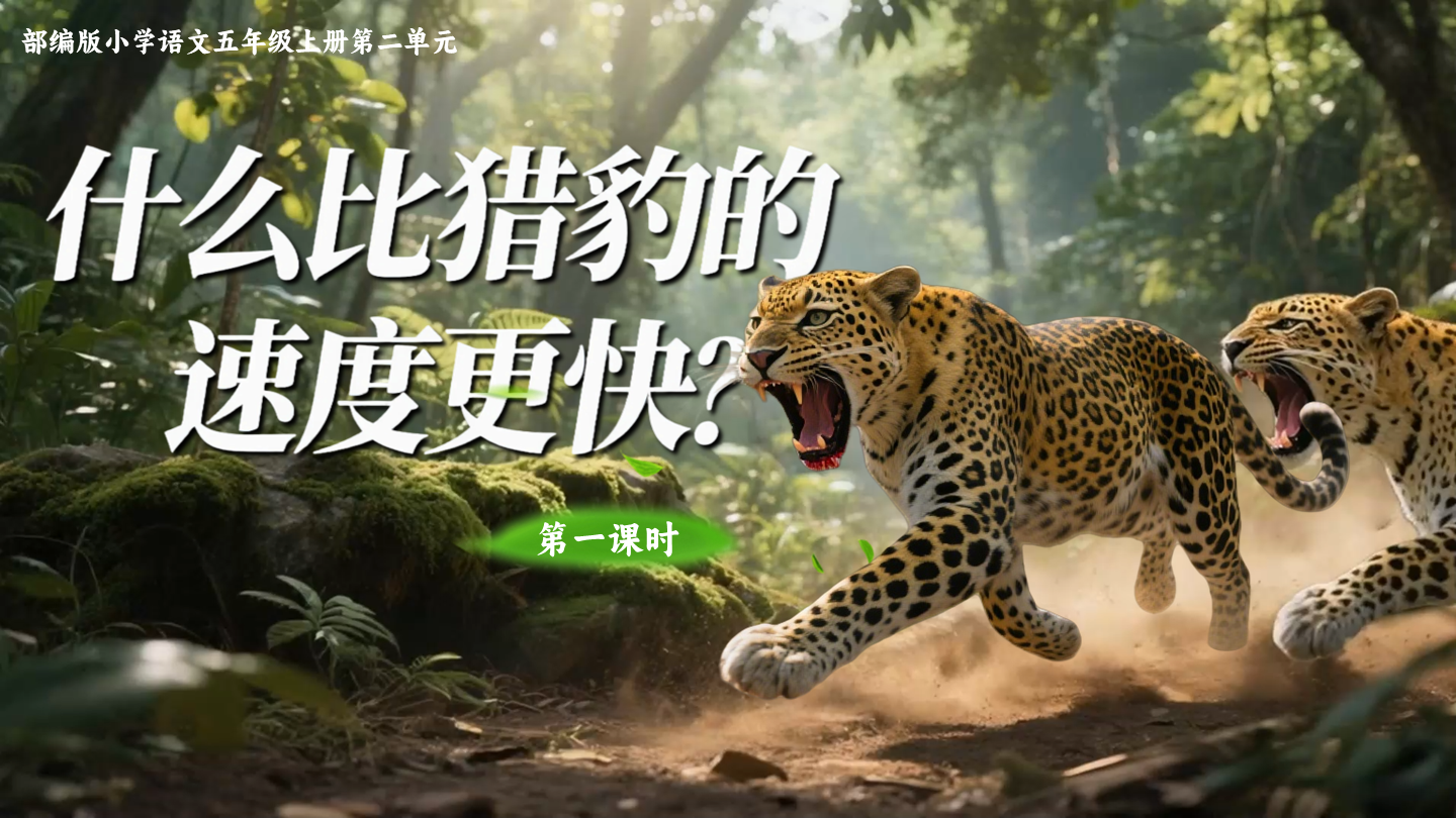 五上第二单元7《什么比猎豹的速度更快》