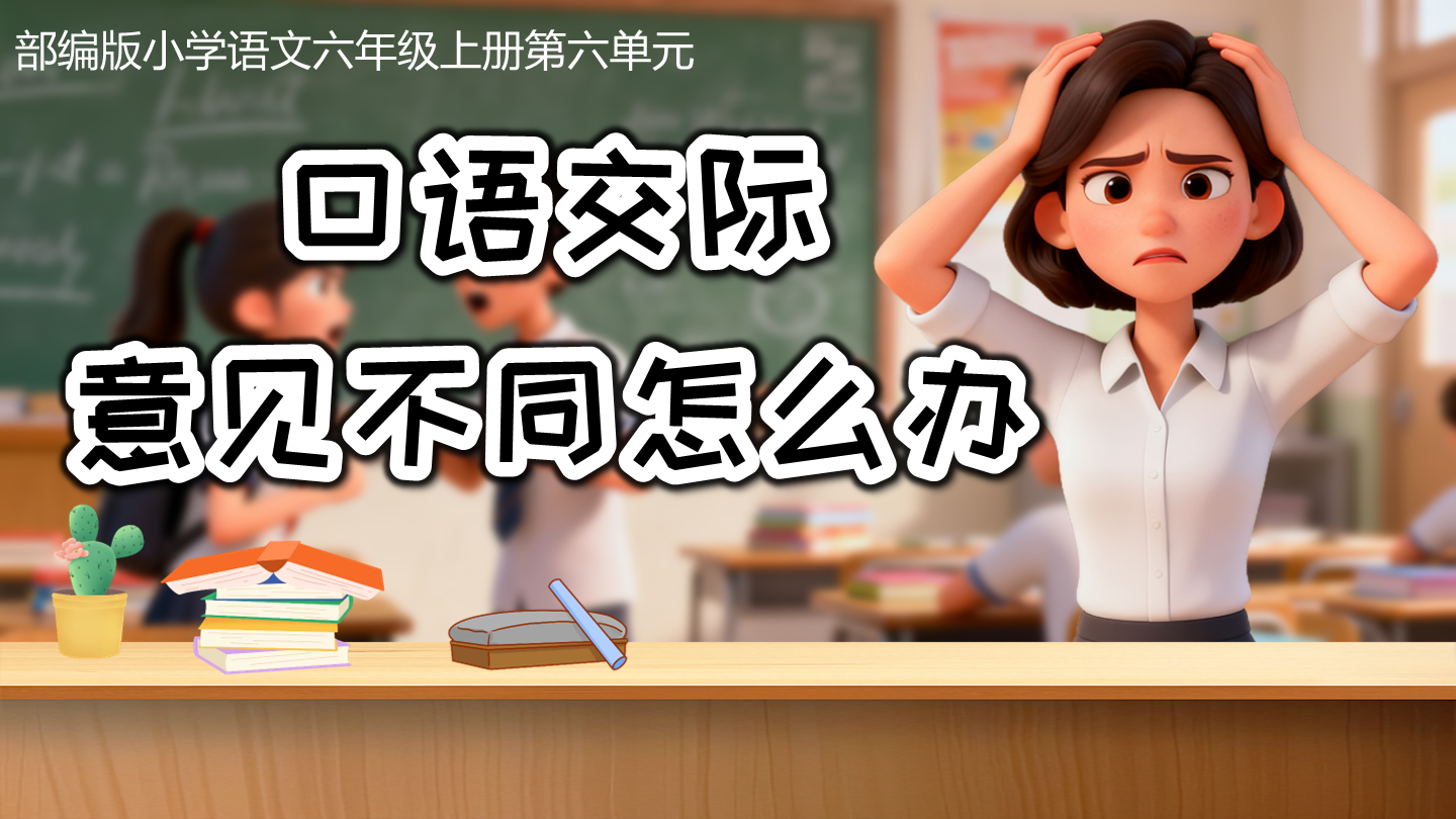 六上第六单元《口语交际：意见不同怎么办》