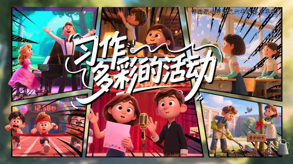 六上第二单元习作《多彩的活动》